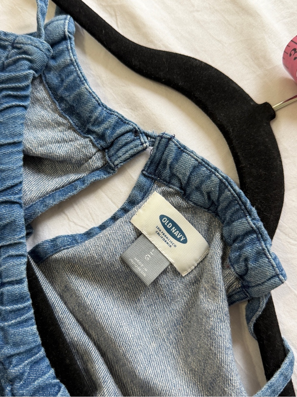 Old Navy Denim Cotton Midi Dress Size L/G - Picture 3 of 7